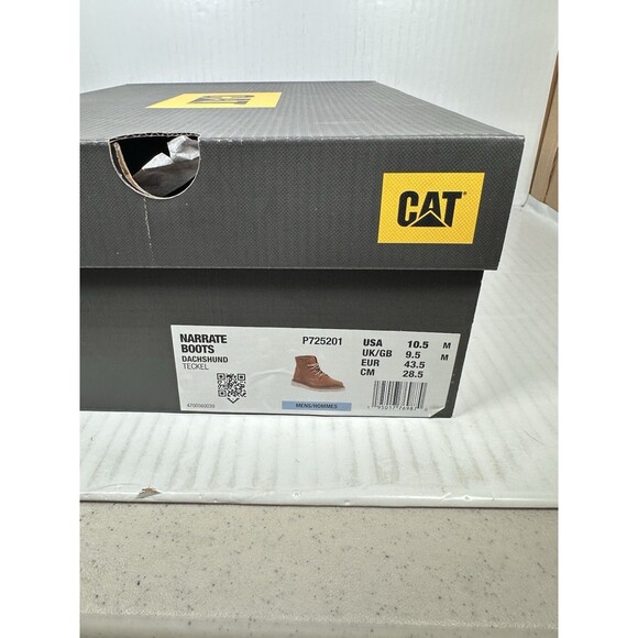 Size 10.5 Caterpillar Cat Footwear Men\'s Narrate Boots Dachshund P725201 NEW main image 8